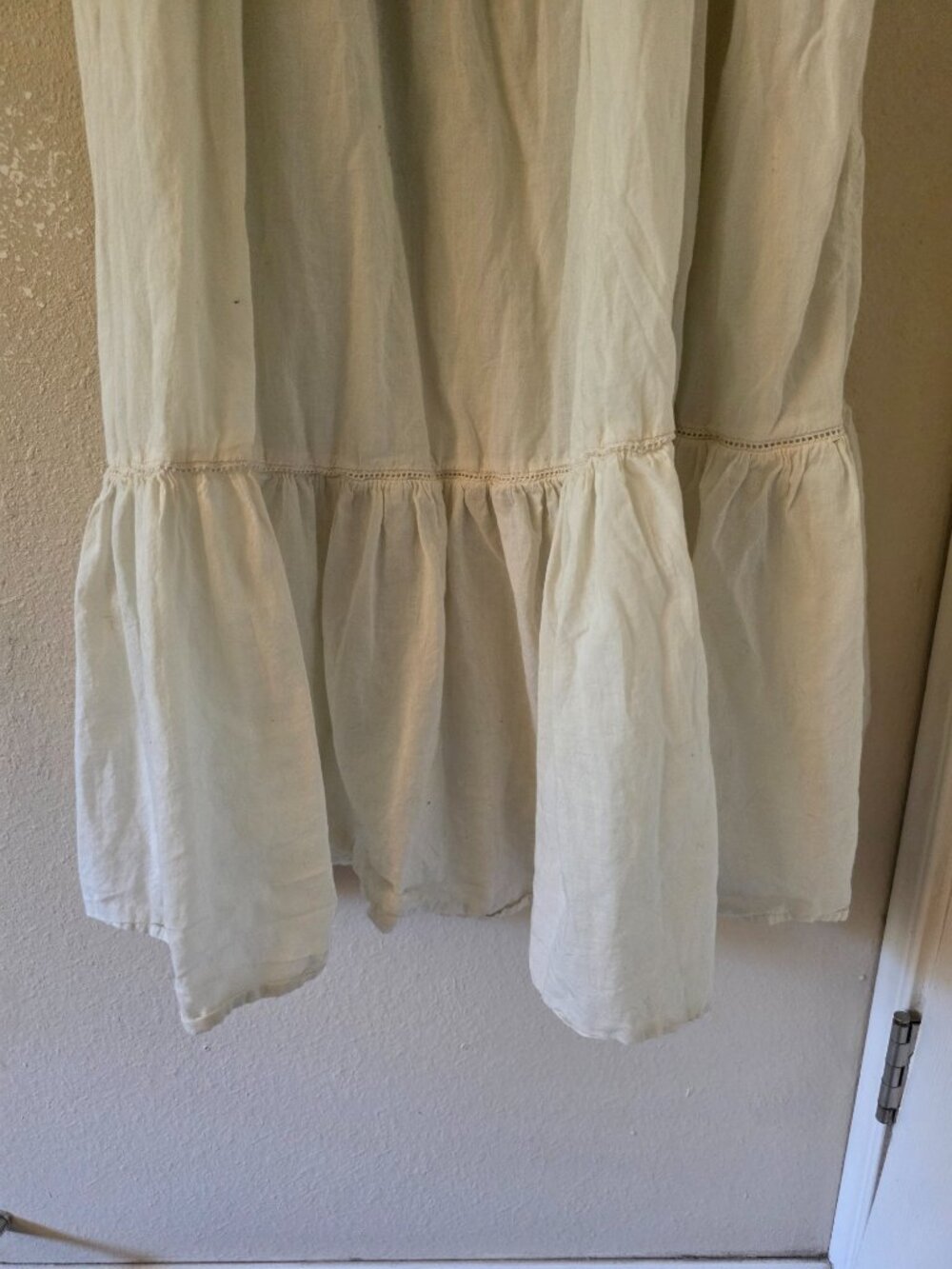 American Eagle Size XXL White Maxi Dress Eyelet - Picture 5 of 6
